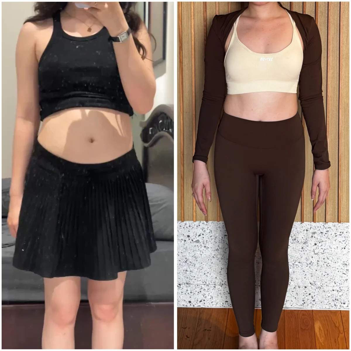 Client transformation 11 — before and after personal training with Thoa