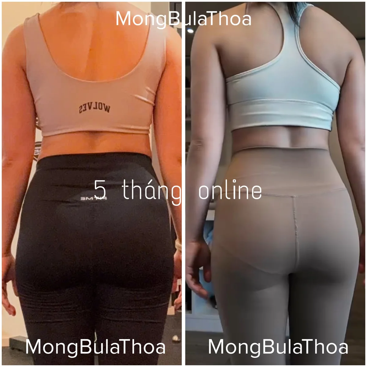 Client transformation 16 — before and after personal training with Thoa